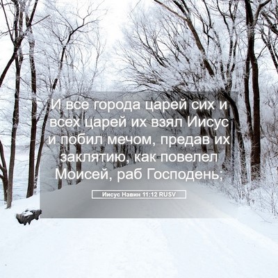 Picture 05 - Иисус Навин 11:12 RUSV - И все города царей сих и - Bible Verse Picture