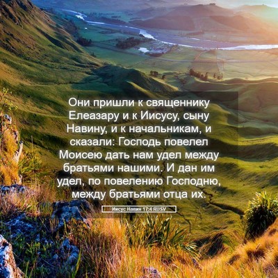 Picture 05 - Иисус Навин 17:4 RUSV - Они пришли к священнику - Bible Verse Picture