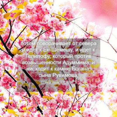 Picture 05 - Иисус Навин 18:17 RUSV - потом поворачивает от - Bible Verse Picture