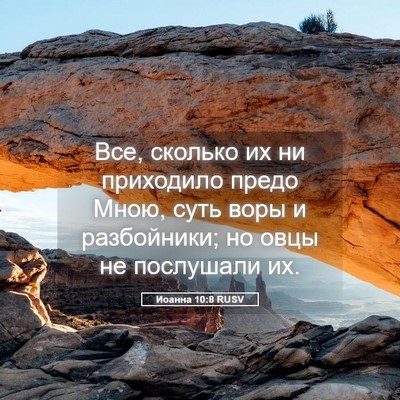 Picture 05 - Иоанна 10:8 RUSV - Все, сколько их ни - Bible Verse Picture