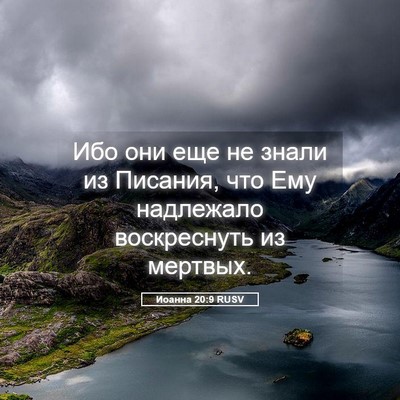 Picture 05 - Иоанна 20:9 RUSV - Ибо они еще не знали из - Bible Verse Picture