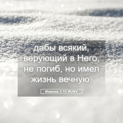 Picture 05 - Иоанна 3:15 RUSV - дабы всякий, верующий в - Bible Verse Picture