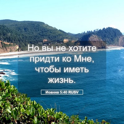 Picture 05 - Иоанна 5:40 RUSV - Но вы не хотите придти ко - Bible Verse Picture