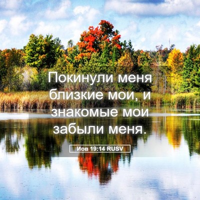 Picture 05 - Иов 19:14 RUSV - Покинули меня близкие мои, - Bible Verse Picture