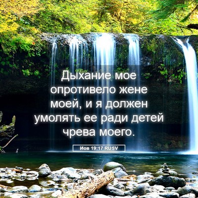 Picture 05 - Иов 19:17 RUSV - Дыхание мое опротивело - Bible Verse Picture