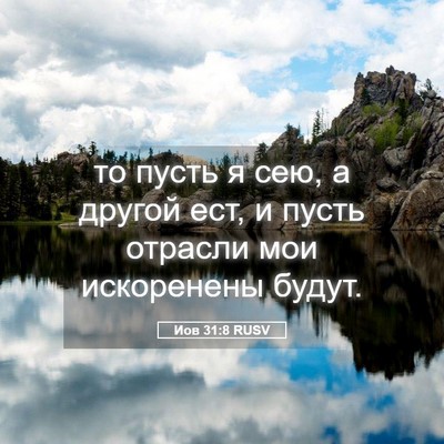 Picture 05 - Иов 31:8 RUSV - то пусть я сею, а другой - Bible Verse Picture