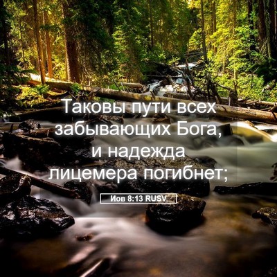 Picture 05 - Иов 8:13 RUSV - Таковы пути всех - Bible Verse Picture