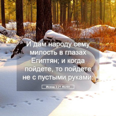Picture 05 - Исход 3:21 RUSV - И дам народу сему милость в - Bible Verse Picture