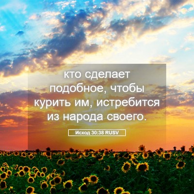 Picture 05 - Исход 30:38 RUSV - кто сделает подобное, - Bible Verse Picture