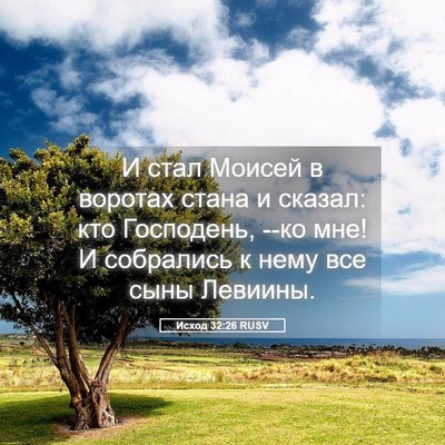 Picture 05 - Исход 32:26 RUSV - И стал Моисей в воротах - Bible Verse Picture