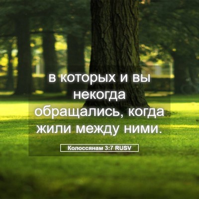 Picture 05 - Колоссянам 3:7 RUSV - в которых и вы некогда - Bible Verse Picture