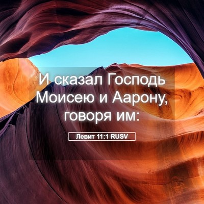 Picture 05 - Левит 11:1 RUSV - И сказал Господь Моисею и - Bible Verse Picture