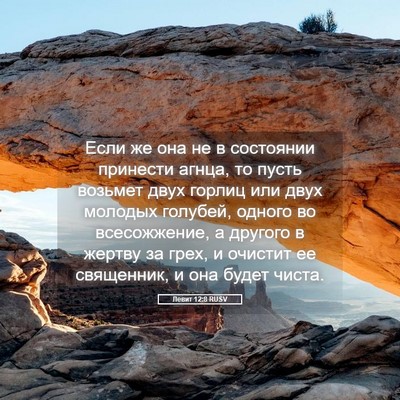 Picture 05 - Левит 12:8 RUSV - Если же она не в состоянии - Bible Verse Picture