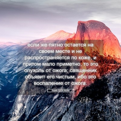Picture 05 - Левит 13:28 RUSV - если же пятно остается на - Bible Verse Picture