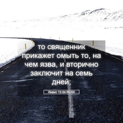 Picture 05 - Левит 13:54 RUSV - то священник прикажет - Bible Verse Picture