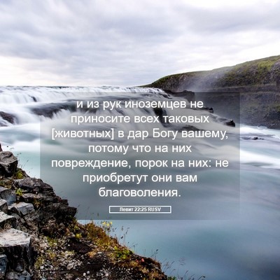 Picture 05 - Левит 22:25 RUSV - и из рук иноземцев не - Bible Verse Picture