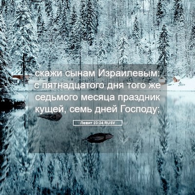 Picture 05 - Левит 23:34 RUSV - скажи сынам Израилевым: с - Bible Verse Picture