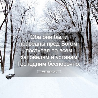 Picture 05 - Луки 1:6 RUSV - Оба они были праведны пред - Bible Verse Picture