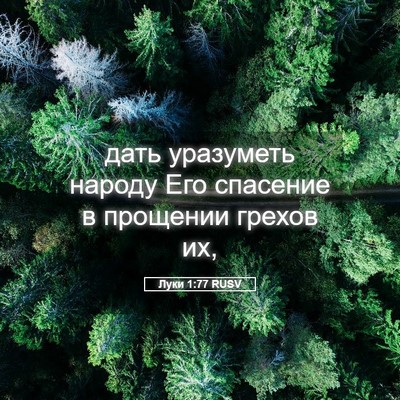 Picture 05 - Луки 1:77 RUSV - дать уразуметь народу Его - Bible Verse Picture
