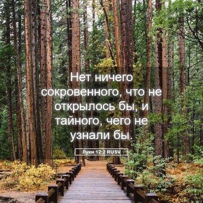Picture 05 - Луки 12:2 RUSV - Нет ничего сокровенного, - Bible Verse Picture