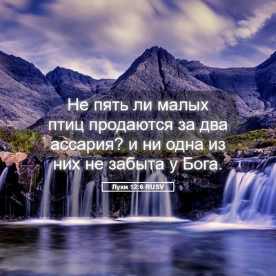 Picture 05 - Луки 12:6 RUSV - Не пять ли малых птиц - Bible Verse Picture