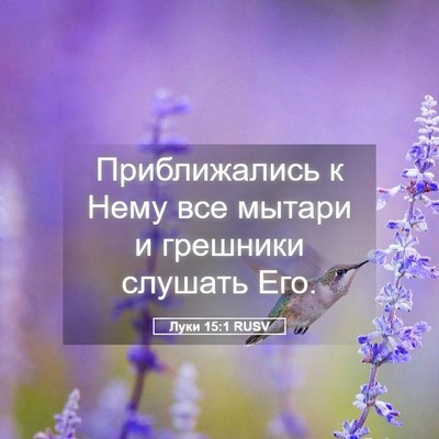 Picture 05 - Луки 15:1 RUSV - Приближались к Нему все - Bible Verse Picture