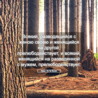 Picture 05 - Луки 16:18 RUSV - Всякий, разводящийся с - Bible Verse Picture