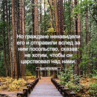 Picture 05 - Луки 19:14 RUSV - Но граждане ненавидели его - Bible Verse Picture