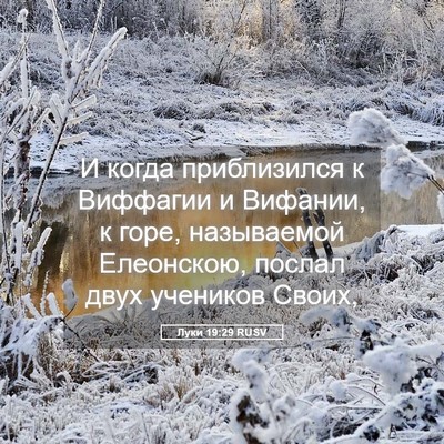 Picture 05 - Луки 19:29 RUSV - И когда приблизился к - Bible Verse Picture