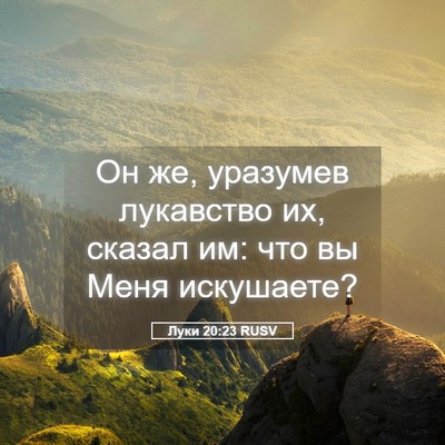 Picture 05 - Луки 20:23 RUSV - Он же, уразумев лукавство - Bible Verse Picture