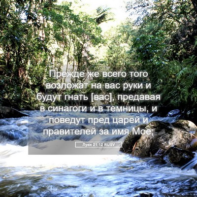Picture 05 - Луки 21:12 RUSV - Прежде же всего того - Bible Verse Picture