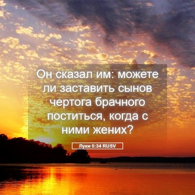 Picture 05 - Луки 5:34 RUSV - Он сказал им: можете ли - Bible Verse Picture