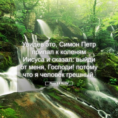 Picture 05 - Луки 5:8 RUSV - Увидев это, Симон Петр - Bible Verse Picture