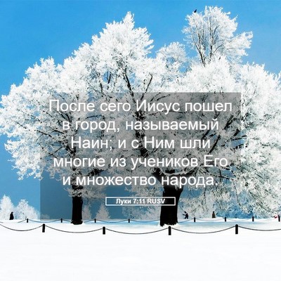 Picture 05 - Луки 7:11 RUSV - После сего Иисус пошел в - Bible Verse Picture