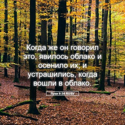 Picture 05 - Луки 9:34 RUSV - Когда же он говорил это, - Bible Verse Picture