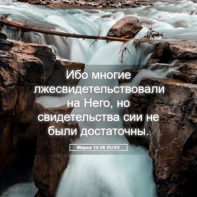 Picture 05 - Марка 14:56 RUSV - Ибо многие - Bible Verse Picture