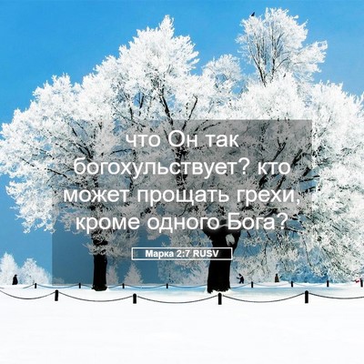 Picture 05 - Марка 2:7 RUSV - что Он так богохульствует? - Bible Verse Picture