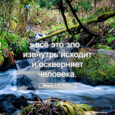 Picture 05 - Марка 7:23 RUSV - всё это зло извнутрь - Bible Verse Picture