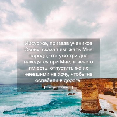 Picture 05 - Матфея 15:32 RUSV - Иисус же, призвав учеников - Bible Verse Picture