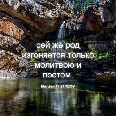 Picture 05 - Матфея 17:21 RUSV - сей же род изгоняется - Bible Verse Picture