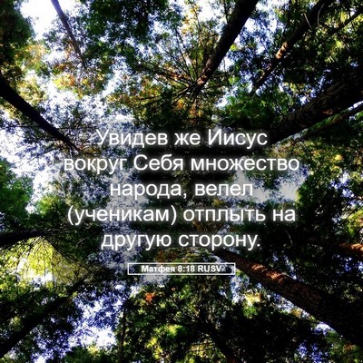 Picture 05 - Матфея 8:18 RUSV - Увидев же Иисус вокруг - Bible Verse Picture