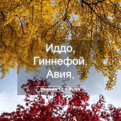 Picture 05 - Неемия 12:4 RUSV - Иддо, Гиннефой, - Bible Verse Picture