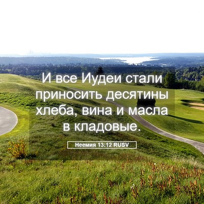 Picture 05 - Неемия 13:12 RUSV - И все Иудеи стали - Bible Verse Picture