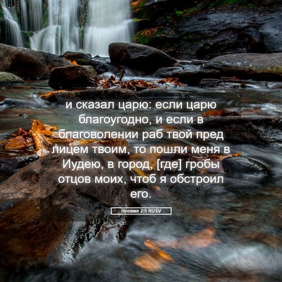 Picture 05 - Неемия 2:5 RUSV - и сказал царю: если царю - Bible Verse Picture
