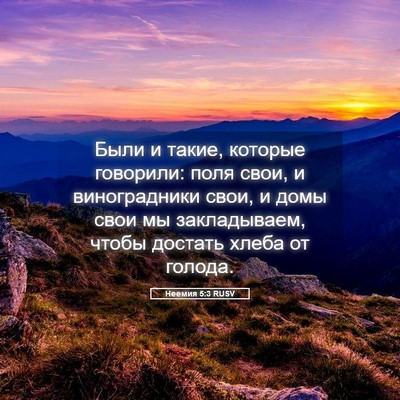 Picture 05 - Неемия 5:3 RUSV - Были и такие, которые - Bible Verse Picture