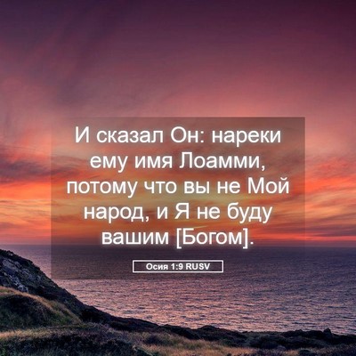 Picture 05 - Осия 1:9 RUSV - И сказал Он: нареки ему имя - Bible Verse Picture