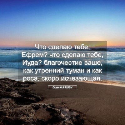 Picture 05 - Осия 6:4 RUSV - Что сделаю тебе, Ефрем? что - Bible Verse Picture