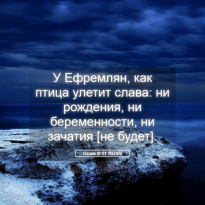 Picture 05 - Осия 9:11 RUSV - У Ефремлян, как птица - Bible Verse Picture
