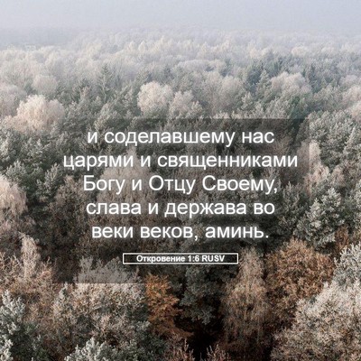 Picture 05 - Откровение 1:6 RUSV - и соделавшему нас царями и - Bible Verse Picture