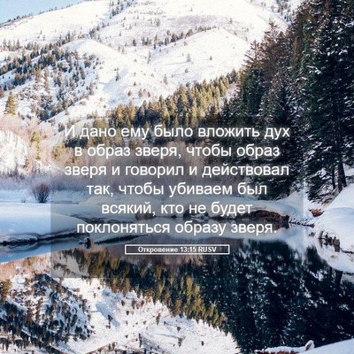 Picture 05 - Откровение 13:15 RUSV - И дано ему было вложить дух - Bible Verse Picture